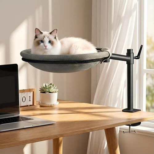 Unidevice Cat Desk Bed - Sturdy Cat Bed for Desk 360°