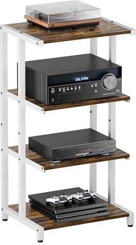 Ardier 4-Tier Wooden Media Stand