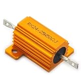 Electronics-Salon 2PCS 50 OHM 25W Wirewound Aluminum Housed Resistor.