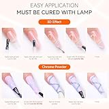 Makartt 3D Nail Gel for Nail Art - 15ml No Wipe Clear 3D Sculpting Nail Gel Polish, Multi-Use Nail Glue for Drawing, Molding & Decoration, Required UV/LED Light Cured - Image 7