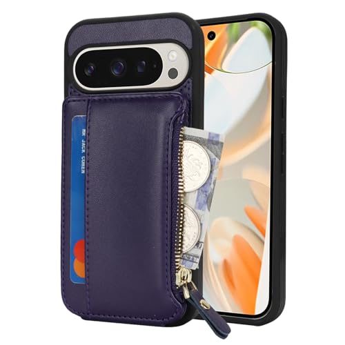 Image of Cavor for Google Pixel 9 Pro XL Case Wallet with Card Holder, Purple