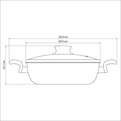 Frigideira Multiuso De Alumínio Com Revestimento Interno De Antiaderente Tramontina Vermelho Medio