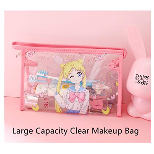 Kerr's Choice Cute Toiletry Bag Cosmetic Bag Clear Waterproof Makeup Bag Travel Storage Bag Gift For Girls Women #TOP1