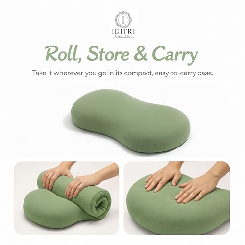 Image of Soft Cuddle Pillow, Breathable Material for Cooler Sleep, Ergonomic Bean Shape Neck Support Cushion, Stress-Free Relaxing Bedding for Side Sleeper, 23 X 14.9 X 3.8 Inch, Grey
