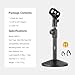 NEEWER Desk Microphone Stand, Adjustable Table Top Mic Holder Mount with Clip and 3/8