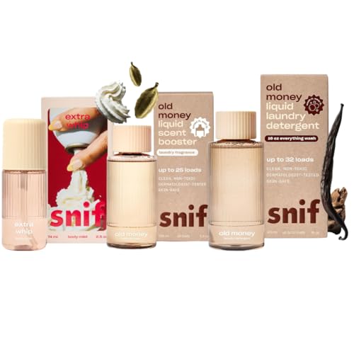 Snif Old Money | New Inheritance: Extra Whip Body Mist + Old Money Laundry Detergent & Scent Booster | Vanilla Musk Sandalwood
