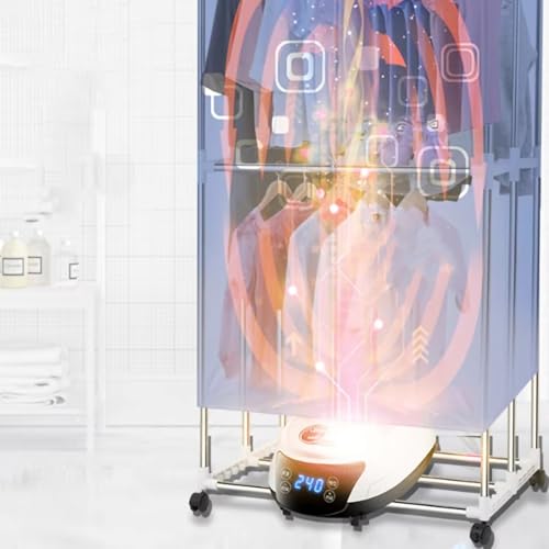 Chauffe-linge silencieux compact et mini sèche-linge portable 1200W - 3