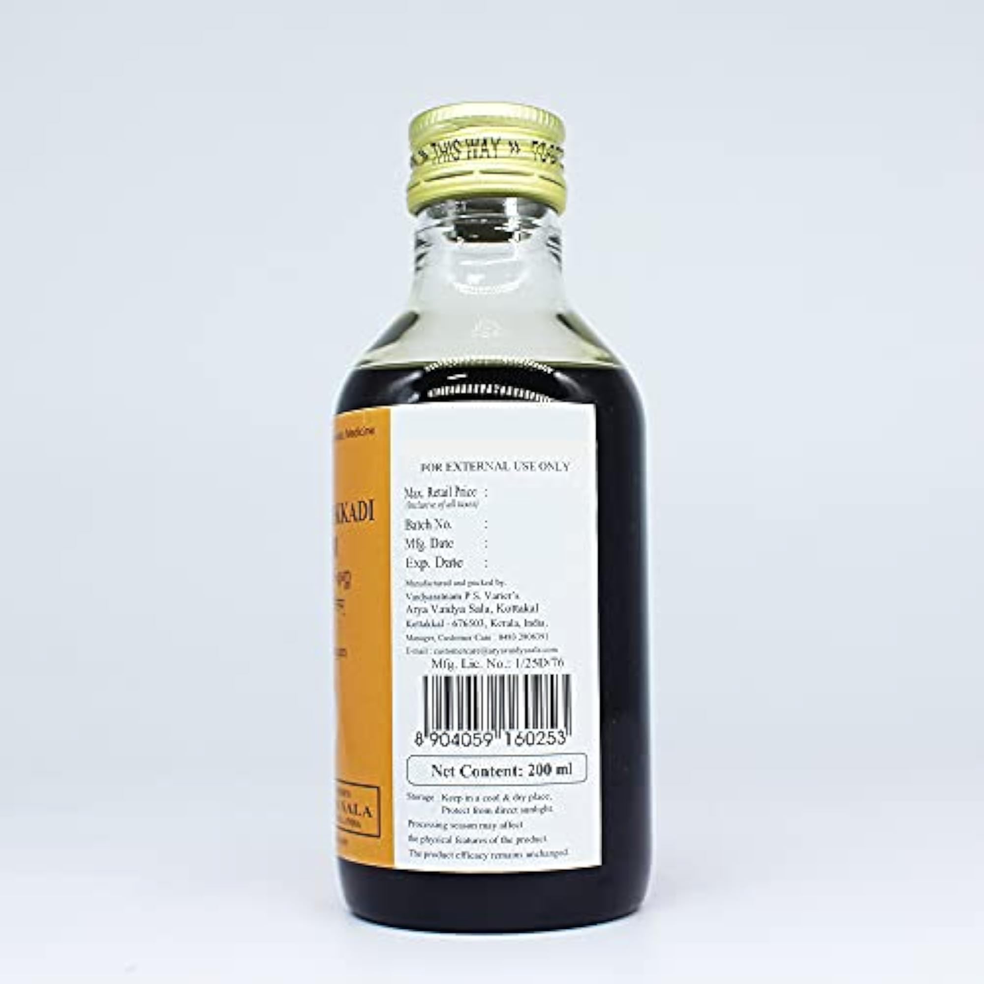 Kottamchukkadi Tailam, 200ml, Ayurvedic Oil