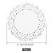 150 Pieces Paper Doilies 8.5 inch White Lace Paper Doilies Disposable Round Paper Doilies for Food Buffet Cake Fried Party Wedding Valentine Tableware Decoration