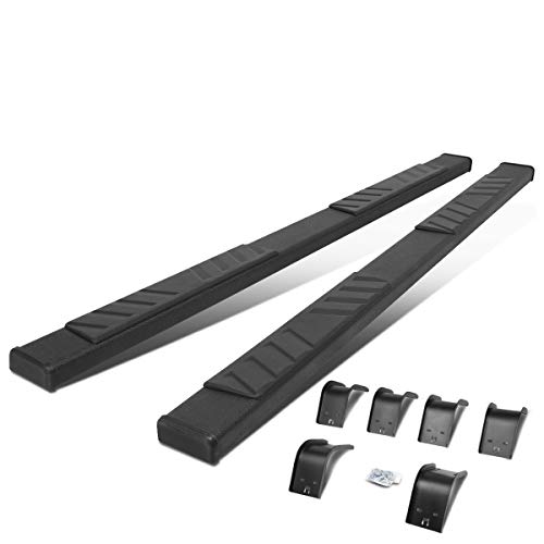 Estribos laterales 5 pulgadas acero inoxidable negro x2