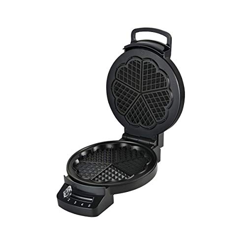 LITTLE BALANCE 8382 Speed Gaufres Coeur 1200 Elektrischer Waffeleisen, Schwarz – Bild 4