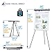 Lightweight Aluminum Flip-Chart Presentation Easel, 70 Inches, Black