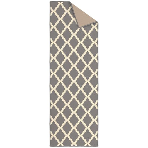 Tapete corredor Ottomanson 20 x 59 pulgadas gris miniatura 7