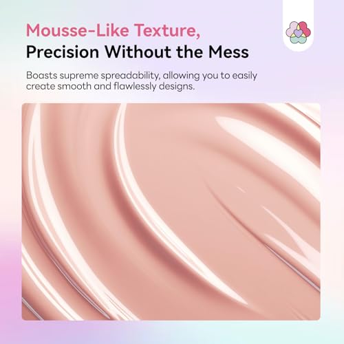 Image of SAVILAND Cushion Patting Gel Polish Kit: 6 Colors Pat Gel UV LED Painting Gels with 100PCS Sponges for Nail Art Pigmented No Wipe Ombre Gels Polish Blooming Blush Aura Nails for DIY Home Salon