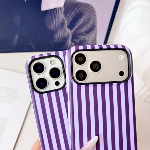 ZOEVEES Striped Magnetic Case for iPhone 15 Pro, Purple by ZOEVEES - Used condition - Image 3