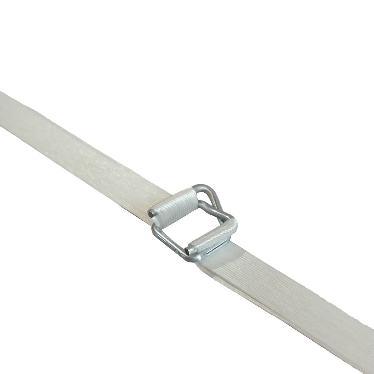 Pack 1 Fleje hilo a hilo 19 mm x 600 m + 250 hebillas - Fleje textil de alta resistencia 550kg - TECPLAST PFF1