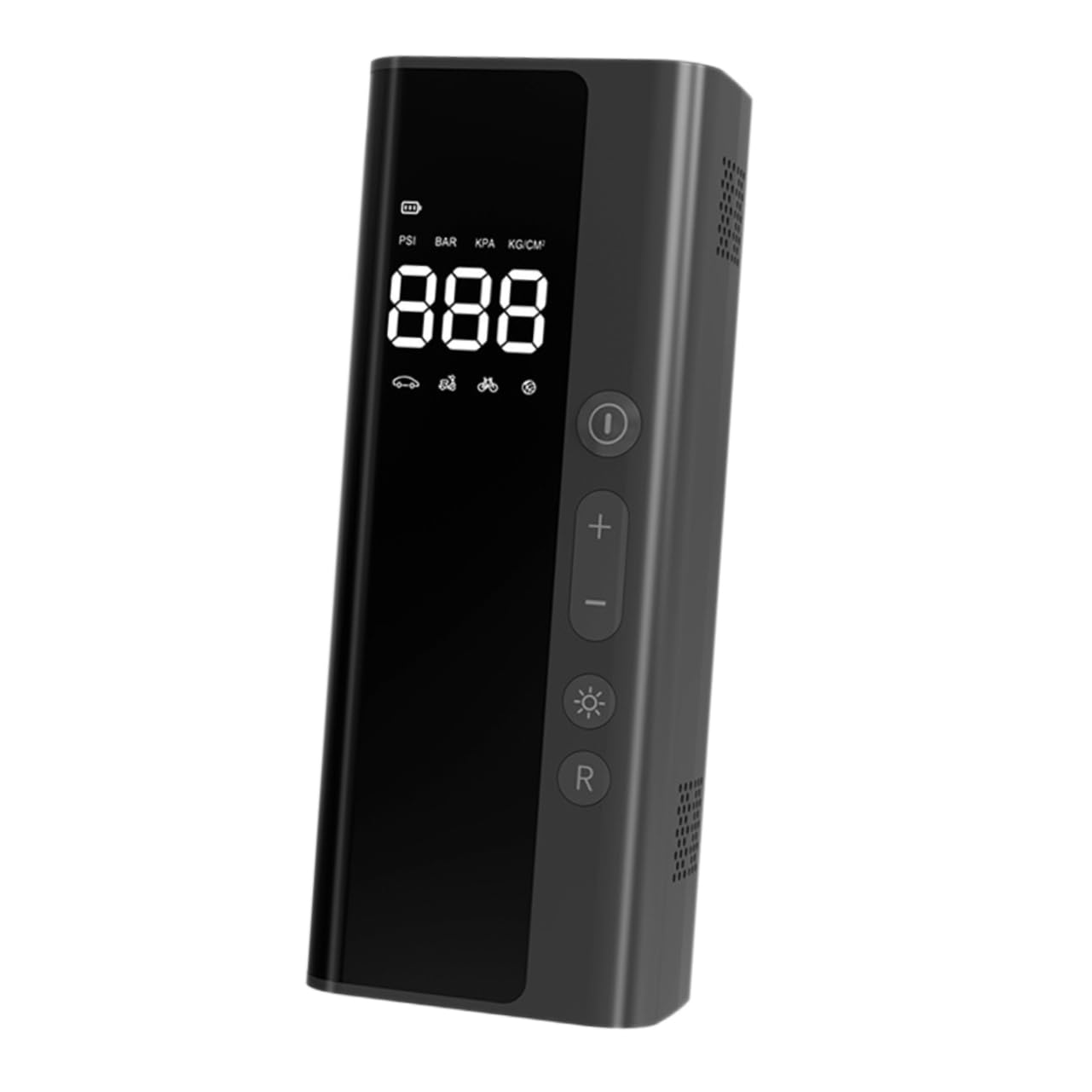 Kisangel Compressore d Aria Portatile Per Auto Pompa Pneumatici Auto Misuratore Pressione Digitale Abs Leggero Facile Trasportare Biciclette Motociclette Palloni Oggetti Gonfiare Luci Led n