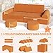 Spielsofa Kindersofa mit 15PCS Modul,Modulare Kinderspielcouch,Kindersofa aus Schaumstoff Bausteine,Spielsofa für Kinder & Kindersessel,Kuschelecke im Kinderzimmer,zum Spielen,Kreativsein,Schlafen