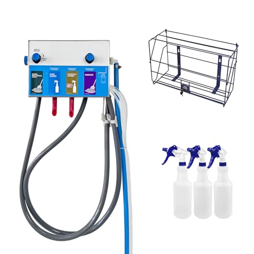 Spray Bottle & Mop Bucket Set with Chemical Dispenser