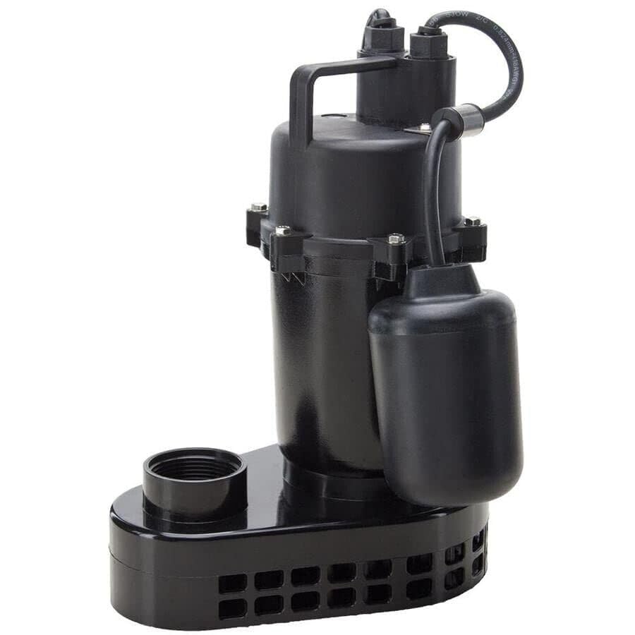 #US 0955624 Cast Aluminum Submersible 1 2 Horse Power Sump Pump