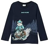 s.Oliver Junior Jungen 2173434 T-Shirt Langarm, Blue, 128/134