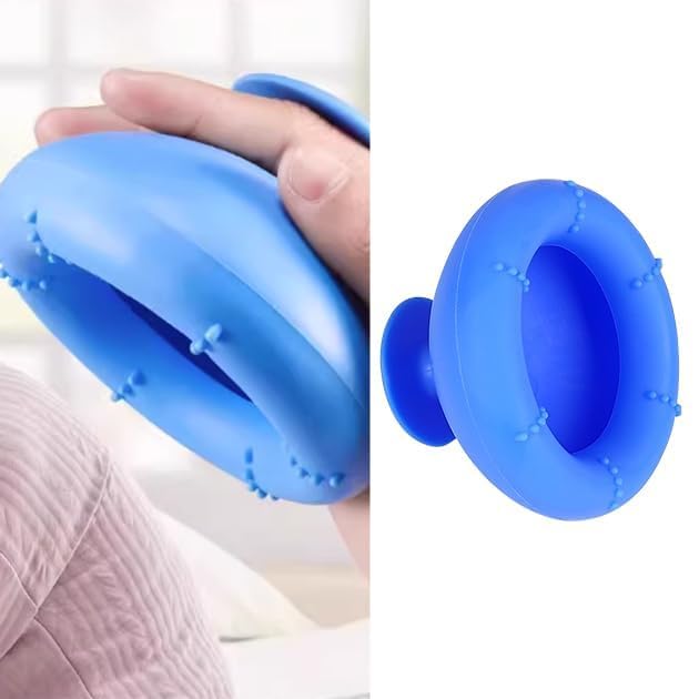 Chest Percussion Cup for Adults – Lung Therapy Help for Phlegm and Mucus Removal, Manual Silicone Suction Aid for Respiratory Relief (Large)