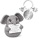 Farbeele Positiver Elefant und Glücksbringer-Schlüsselanhänger, Pocket Hug Positive Puppe, MutmacherGeschenk, Gute Besserung Geschenk, Glücksbringer Prüfung, Geburtstags-, Valentinstagsgeschenk