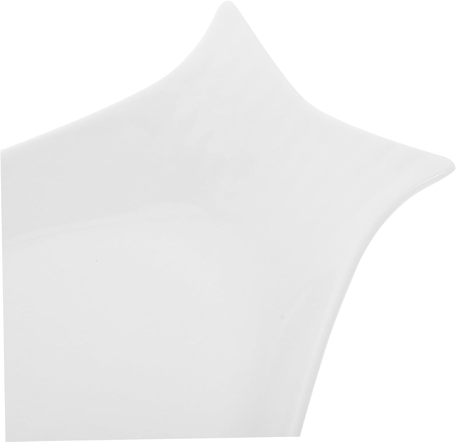 Pure White Oval Ceramic Fish Plate for Steaming and Serving Glossy No Spill Design Food Tray for Home Restaurant Parties Weddings Stylish Household Tableware