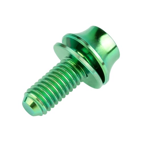 Image of Titanium M5x12mm with Washer Bicycle Water Bottle Cage Bolt 4 Pack