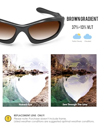 Image of BLAZERBUCK Anti-salt Polarized Replacement Lenses for Oakley Monster Dog Sunglass