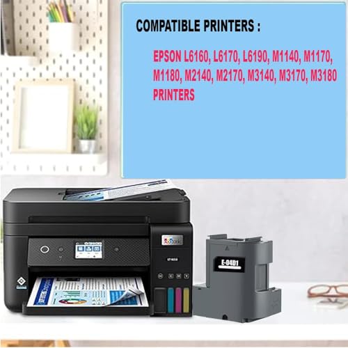 Image of Maintenance Box for Printers T04D1 Ink Maintenance Box Compatible for ET-15000 ET-4760 ET-3700 ET-3750 ET-3760 ET-3850 ET-4850 (T04D1 Maintenance Box)