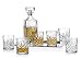 Dublin Whiskey-Bar Set 8 pc 6 dof, decanter