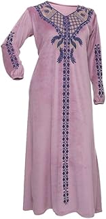 عباية استقبال شتوي باكمام طويلة قطيفه مقاس 3XL للنساء