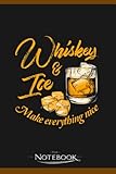 whisky ice cube maker  Whiskey Ice Make Everything Nice Notebook: Planner, Diary, Lined College Ruled Paper 6 x 9 inches 120 Pages Notes