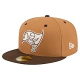 New Era Men's Light Brown/Dark Brown Tampa Bay Buccaneers Two-Tone Walnut 59FIFTY Fitted Hat