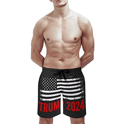 2024 Pro Trump Men's Summer Quick Dry Swim Trunks Casual Board Shorts Beachwear for Boys Men4