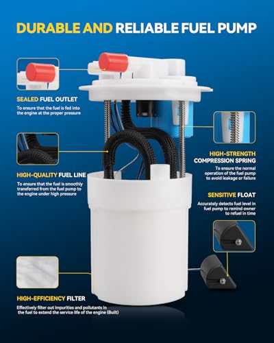 Image of PHILTOP FG1538 Electric Fuel Pump Assembly with Sending Unit Compatible with 2012-2019 Nissan Versa 1.6L Sedan /N17X, 2014-2019 Versa Note 1.6L Hatchback, Replaces SP4094M, P77040M, E9100M, A33234