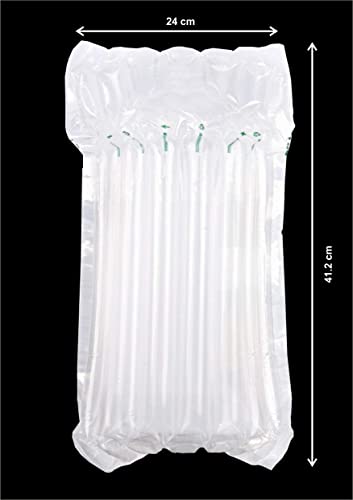 Image of Deera Inflatable Air Column Bag for Protective /Cushioning /Safe Packing of Fragile /Wine /Liqour /Bottle /Cartrige Size : 240X412 MM (1 Ltr) Pack of 10 - **Pump Not Included**