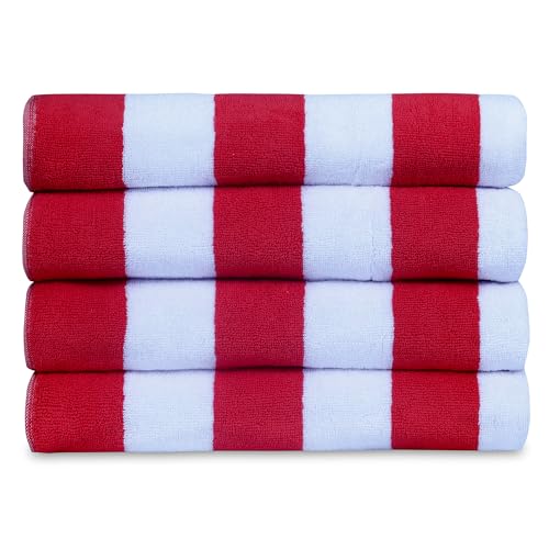 Casa Lino Cabana Beach Towel Set - Beach Towels Oversized - Highly Absorbent & Quick Dry Pool Towels - Soft 100% Cotton Large Bath Towel Set - 30