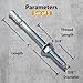 Party Animals 3/8 x 7 Inch Wedge Anchor, 5 PCs Zinc-Plated Industrial Anchor Bolts for Cement, Concrete