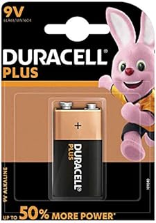 Duracell Plus Power Type 9V Alkaline Batteries, Pack of 1
