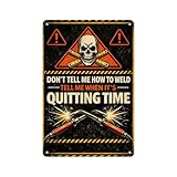 Welding Aluminum Sign The Apex Predator 8x12 Inch Vertical Wall Poster Rustproof Metal Art Man Cave Decor Blue Collar Gifts for Men