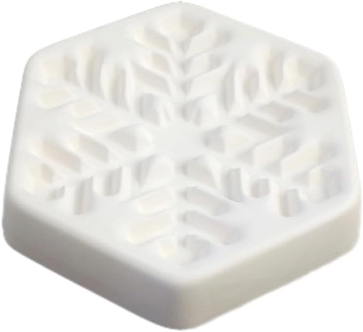 7"X 6.25"-Deep 1.25" January Snowflake Mold Glass Fusing