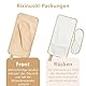 Rizinusöl Packung, Castor Oil Pack Wrap Kit Organic Cotton with Adjustable Elastic Straps, 2PCS Wiederverwendbare Castor Oil Pack Wrap Kit für Bauch, Wade, Knie, Hals Relaxation(Öl frei)