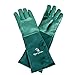 Produktbild ACE Gartenhandschuhe Damen & Herren Lang I Rosenhandschuhe Dornenfest Lang I Lederhandschuhe Arbeit Garten I Leder Handschuhe Lange Stulpe I Gr. 9 (L) Large
