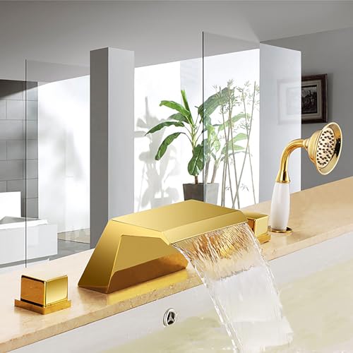 Mitigeur de douche en laiton pour baignoire romaine avec effet cascade