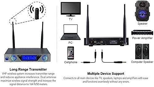 Microphone sans fil ELzEy double micro portable pour lecteur multimédia