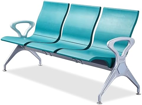 Hospital Waiting Room Chair,Comfortable 5-Seat Waiting Room Bench for Airport, Office, Hospital, Bank, Salon Public Spaces - Stylish Green Reception Seating