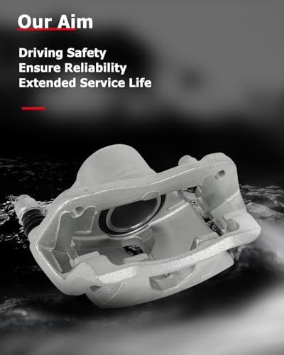 Image of cciyu Front Left Brake Caliper Assembly w /Bracket 19B2660 2013-2015 For Acura For ILX,2003-2017 For Honda For Accord,2013-2021 For Honda For Civic,2016 For Honda For CR-Z,2013-2014 For Honda For Fit