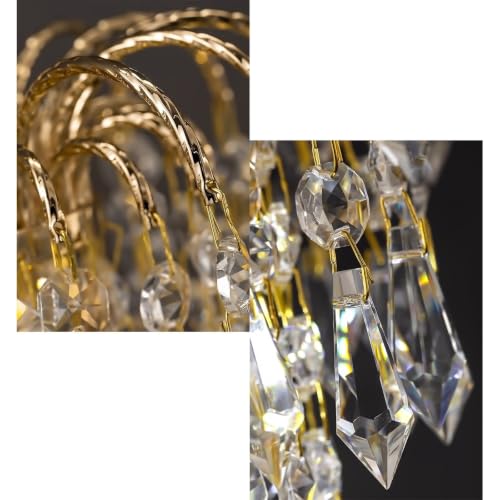 Luces de pared de cristal brillante que transforman tu dormitorio con luz cálida 4